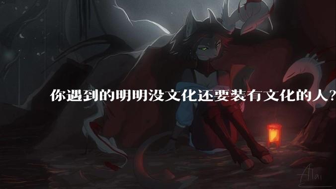你遇到的明明没文化还要装有文化的人？